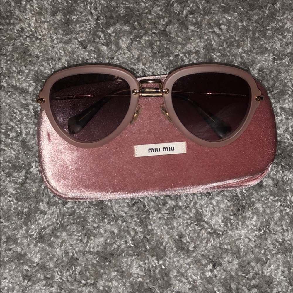 Miu miu pink sunglasses